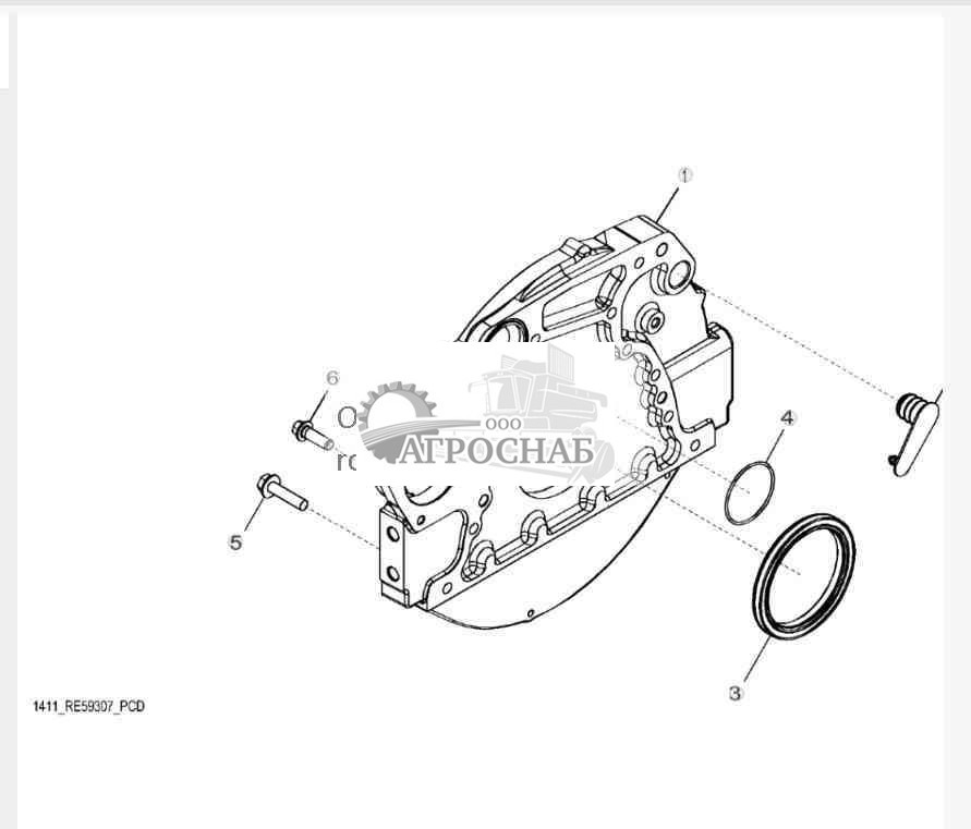 1411 Корпус маховика 